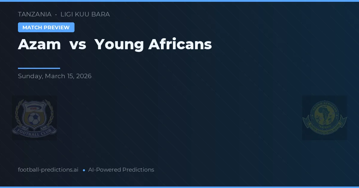 Azam vs Young Africans — prognóstico e prévia do jogo