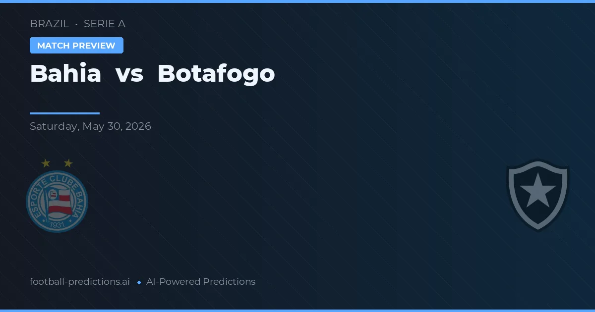 Bahia vs Botafogo — prognóstico e prévia do jogo