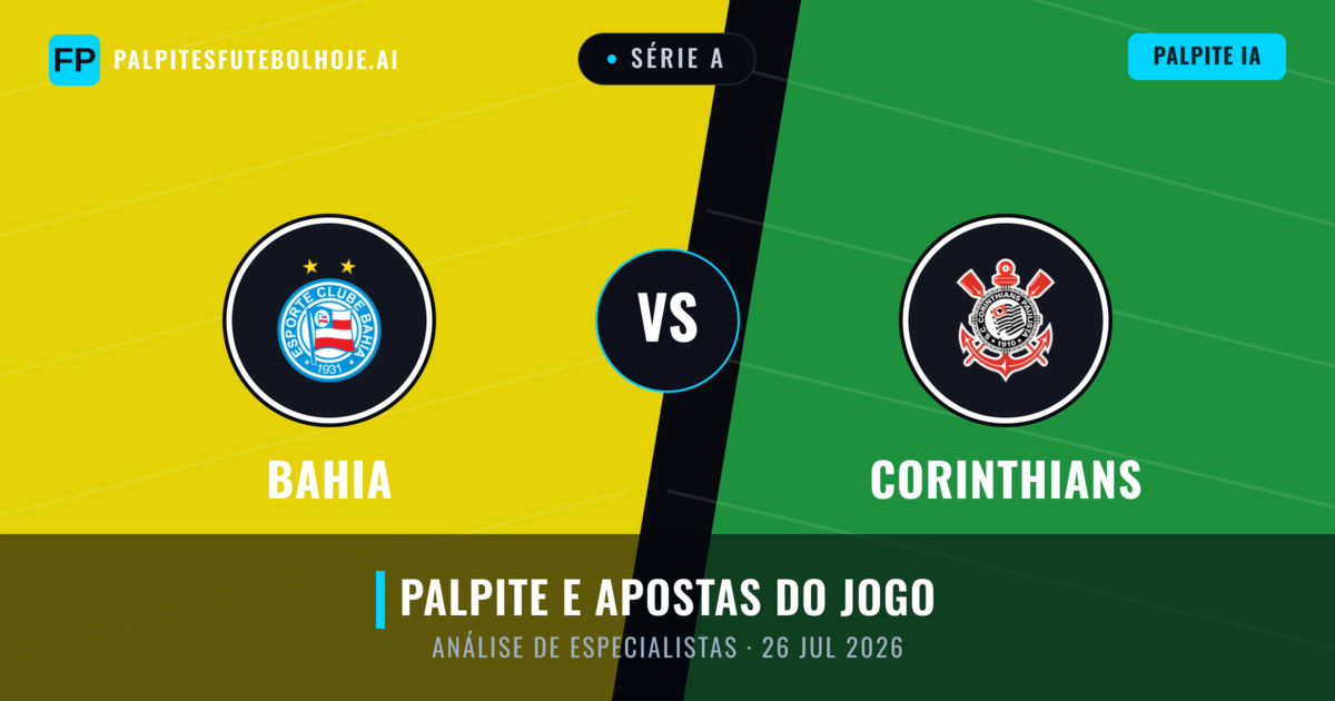 Bahia vs Corinthians — prognóstico e prévia do jogo