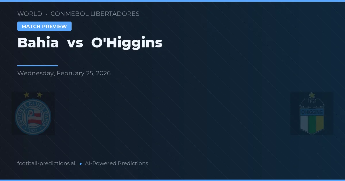 Bahia vs O'Higgins — prognóstico e prévia do jogo