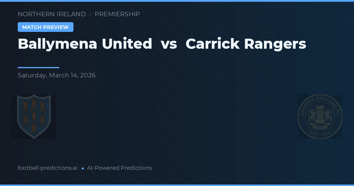 Ballymena United vs Carrick Rangers — prognóstico e prévia do jogo