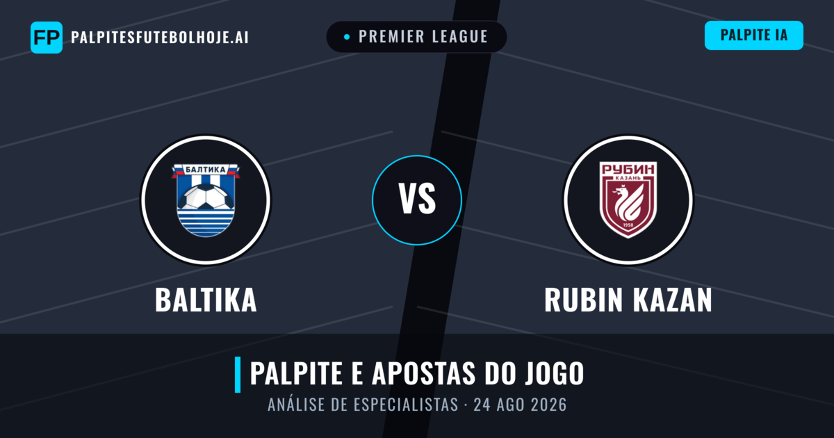 Baltika vs Rubin Kazan — prognóstico e prévia do jogo