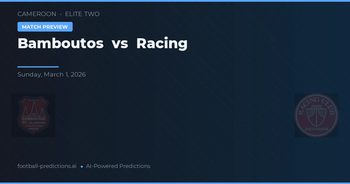 Bambutós vs Racing — prognóstico e prévia do jogo