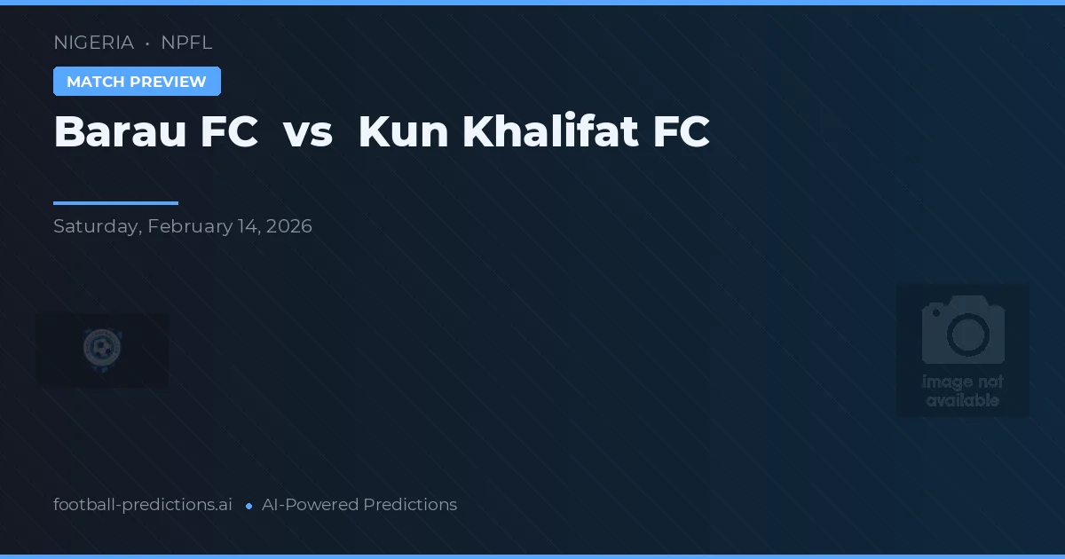 Barau FC vs Kun Khalifat FC — prognóstico e prévia do jogo