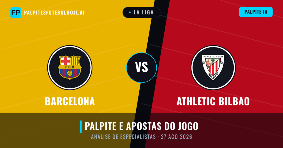 Barcelona vs Athletic Bilbao — prognóstico e prévia do jogo