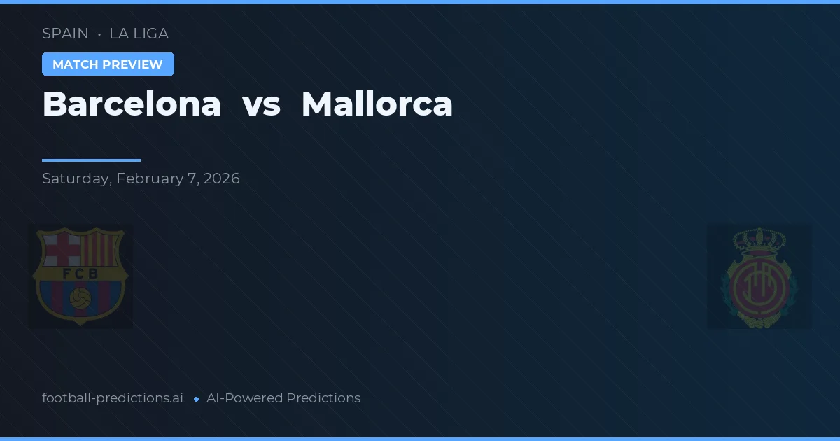 Barcelona vs Mallorca — prognóstico e prévia do jogo