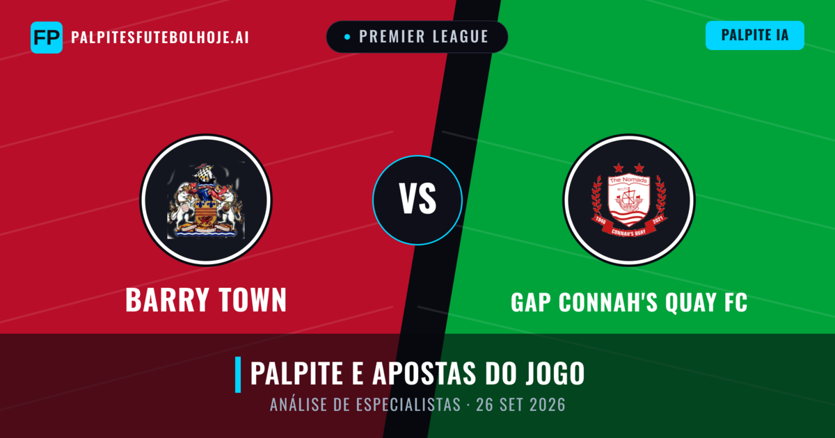 Barry Town vs GAP Connah's Quay FC — prognóstico e prévia do jogo