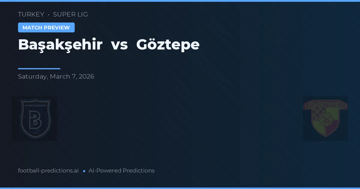 Başakşehir vs Göztepe — prognóstico e prévia do jogo