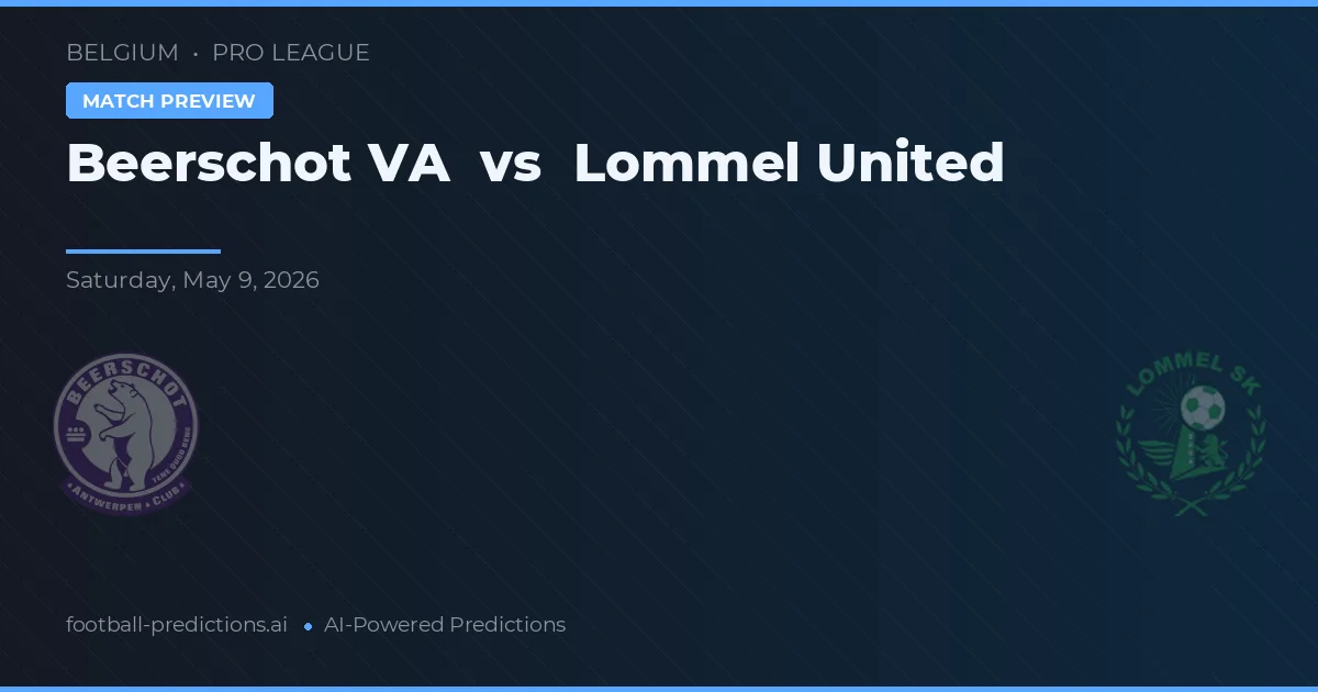 Beerschot vs Lommel United — prognóstico e prévia do jogo
