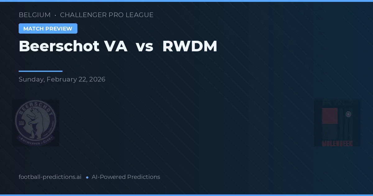 Beerschot vs RWDM — prognóstico e prévia do jogo