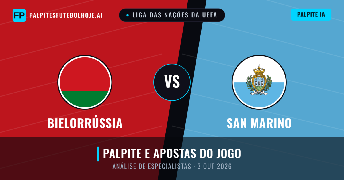 Bielorrússia vs San Marino — prognóstico e prévia do jogo