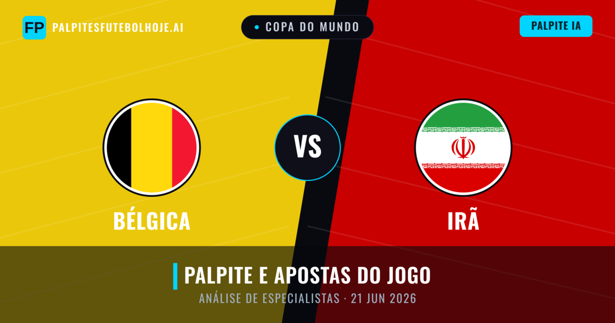 Bélgica vs Irã — prognóstico e prévia do jogo