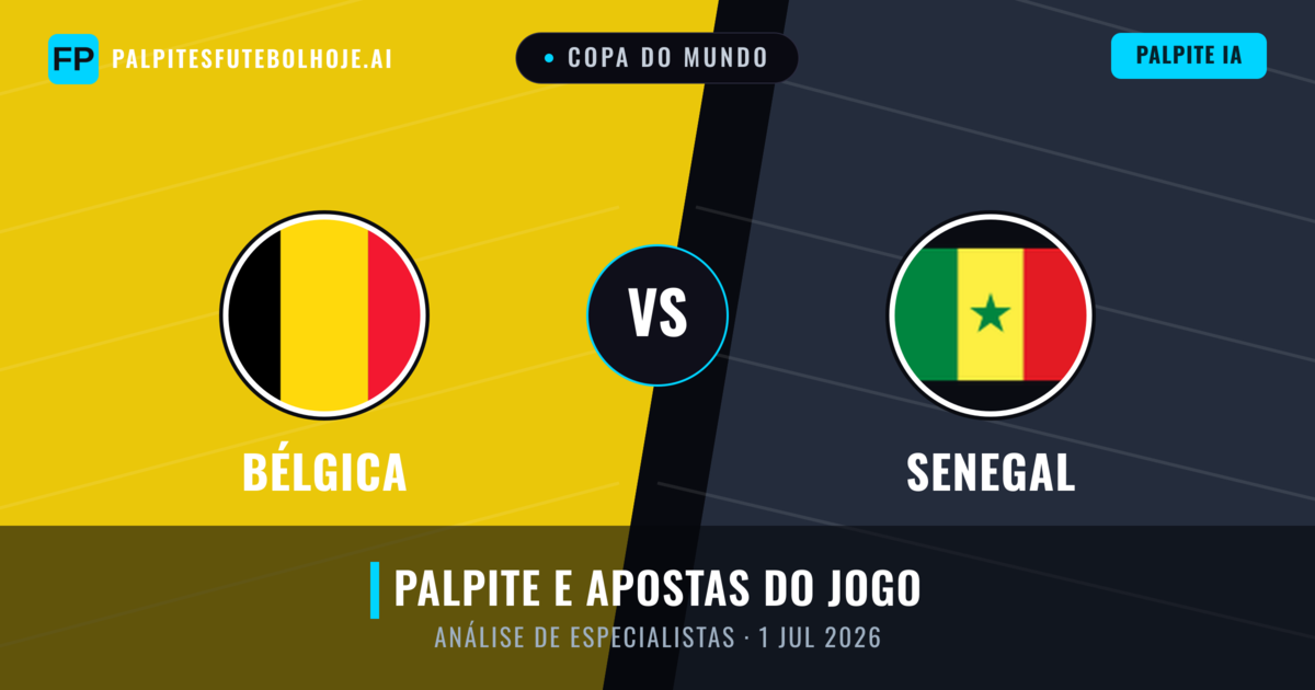 Bélgica vs Senegal — prognóstico e prévia do jogo