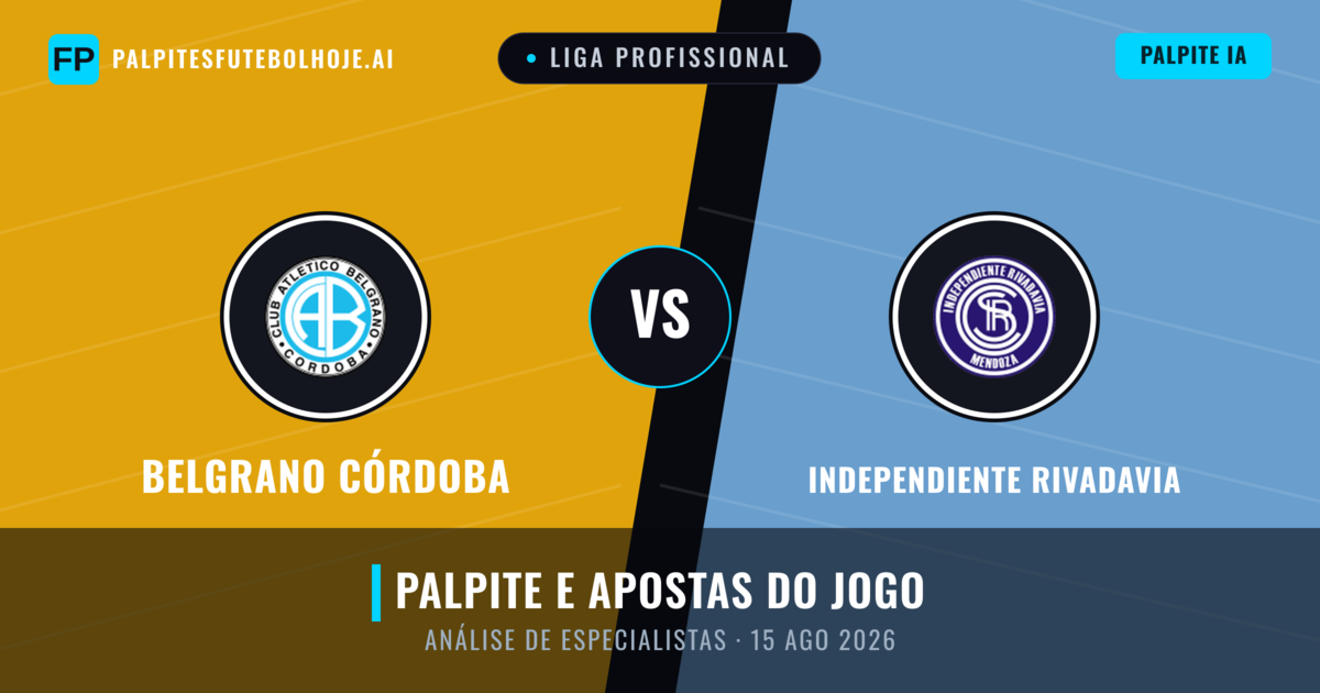 Belgrano Córdoba vs Independiente Rivadavia — prognóstico e prévia do jogo