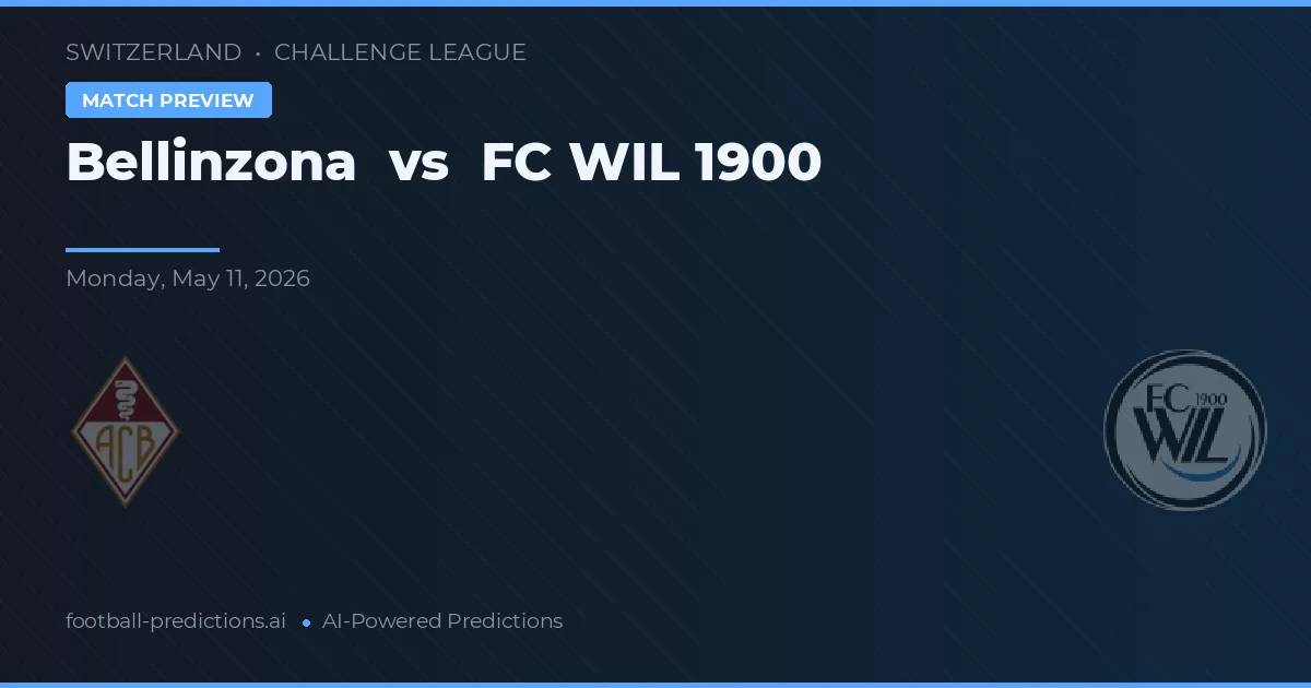 Bellinzona vs FC WIL 1900 — prognóstico e prévia do jogo