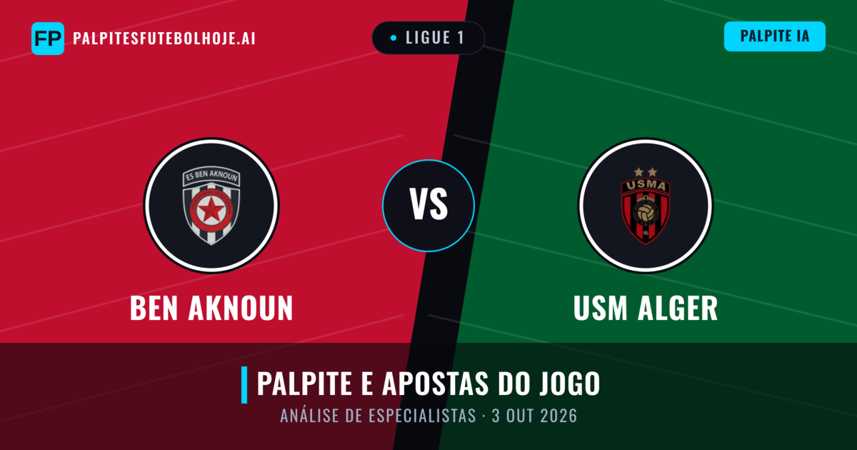 Ben Aknoun vs USM Alger — prognóstico e prévia do jogo