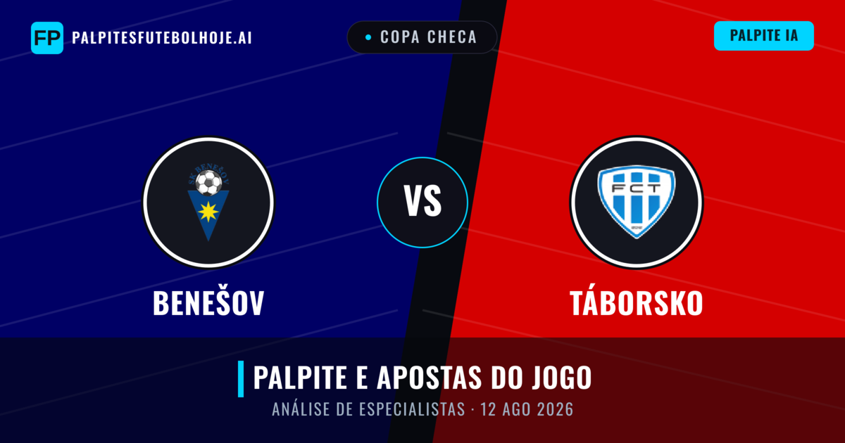 Benešov vs Táborsko — prognóstico e prévia do jogo