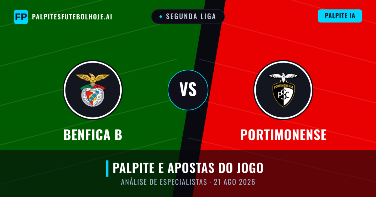 Benfica B vs Portimonense — prognóstico e prévia do jogo