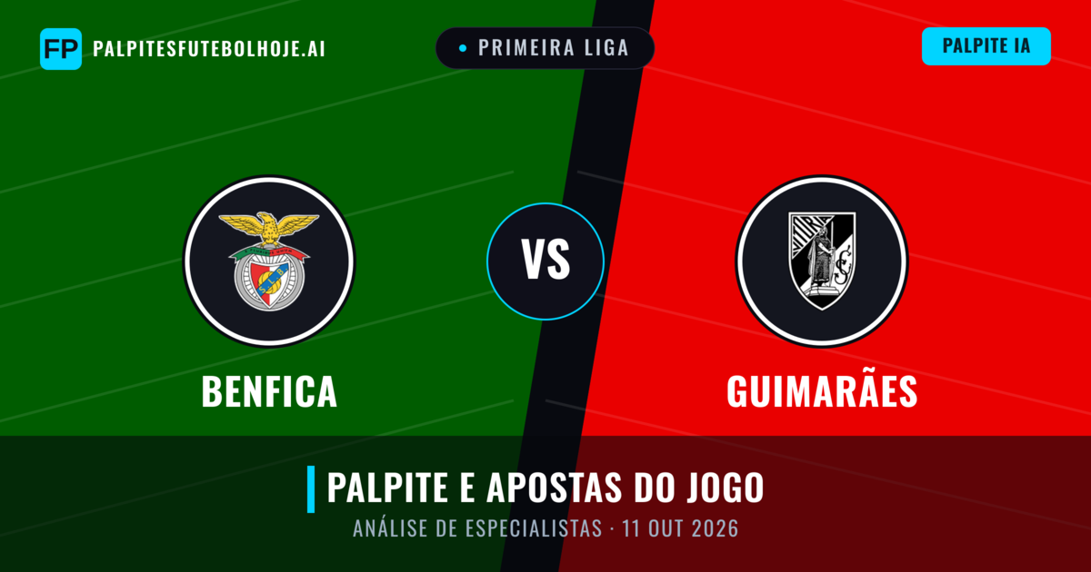 Benfica vs Guimarães — prognóstico e prévia do jogo