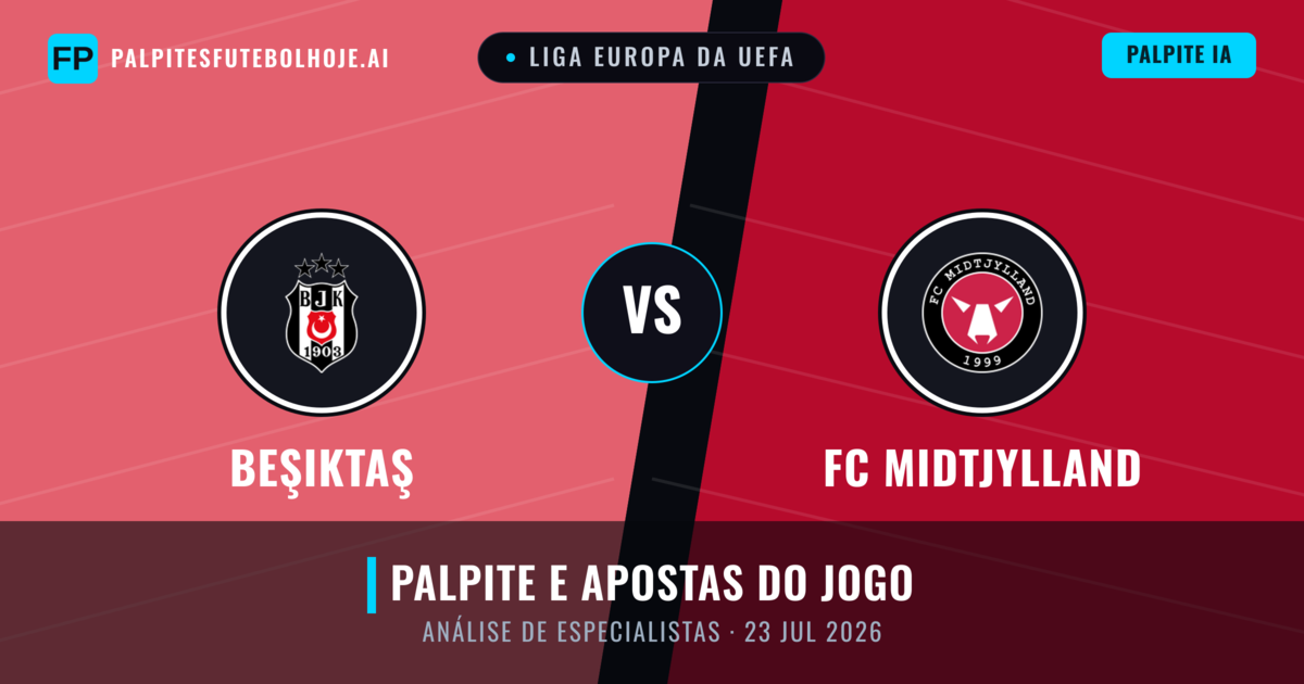 Beşiktaş vs FC Midtjylland — prognóstico e prévia do jogo