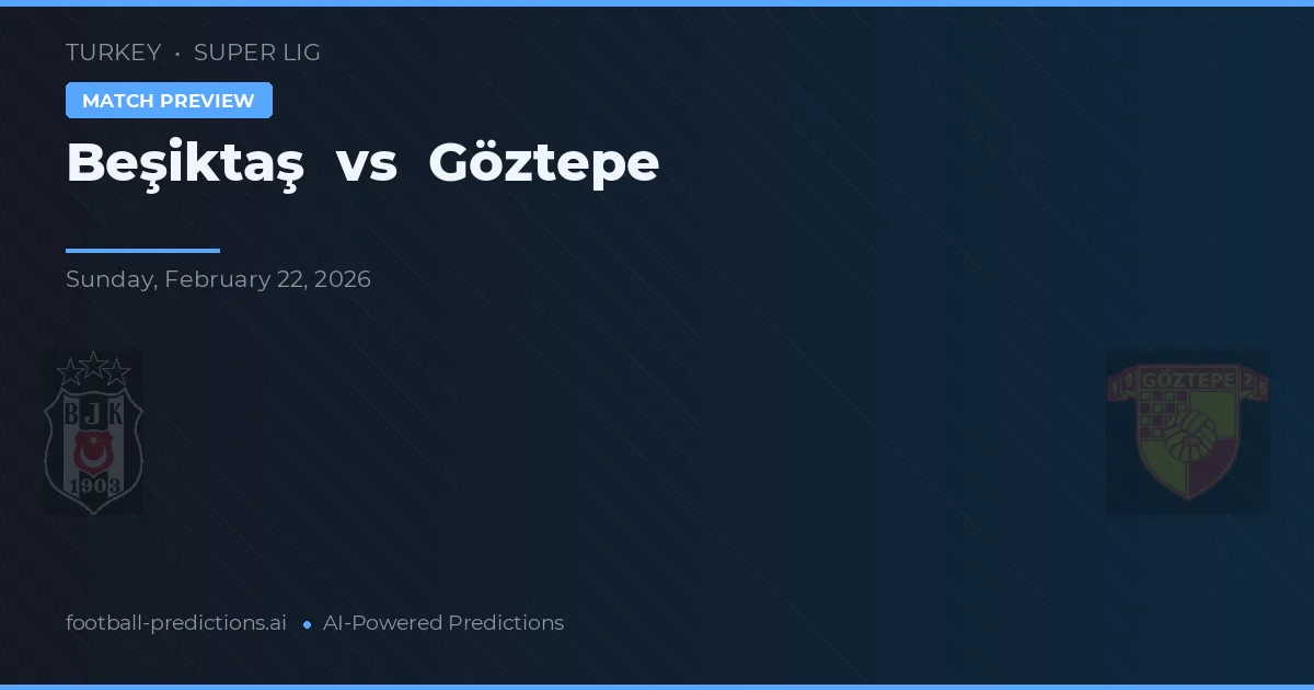 Beşiktaş vs Göztepe — prognóstico e prévia do jogo