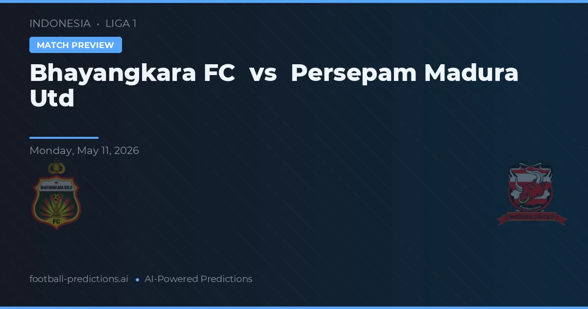 Bhayangkara FC vs Persepam Madura Utd — prognóstico e prévia do jogo