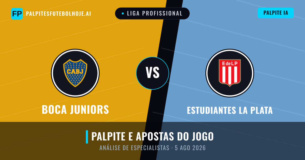 Boca Juniors vs Estudiantes La Plata — prognóstico e prévia do jogo