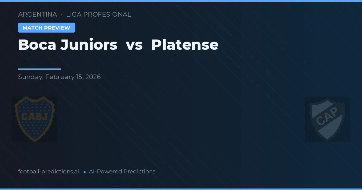 Boca Juniors vs Platense — prognóstico e prévia do jogo
