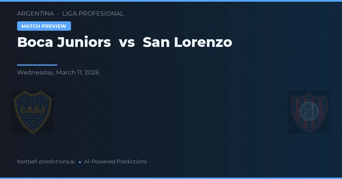 Boca Juniors vs San Lorenzo — prognóstico e prévia do jogo