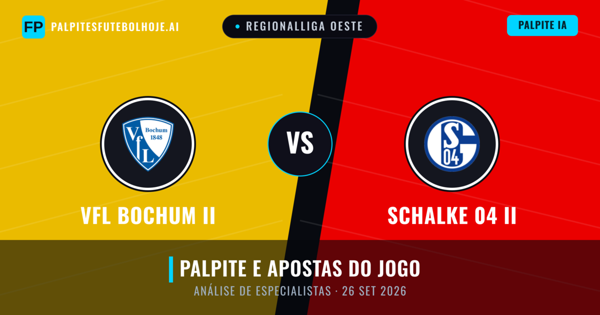 VfL Bochum II vs Schalke 04 II — prognóstico e prévia do jogo