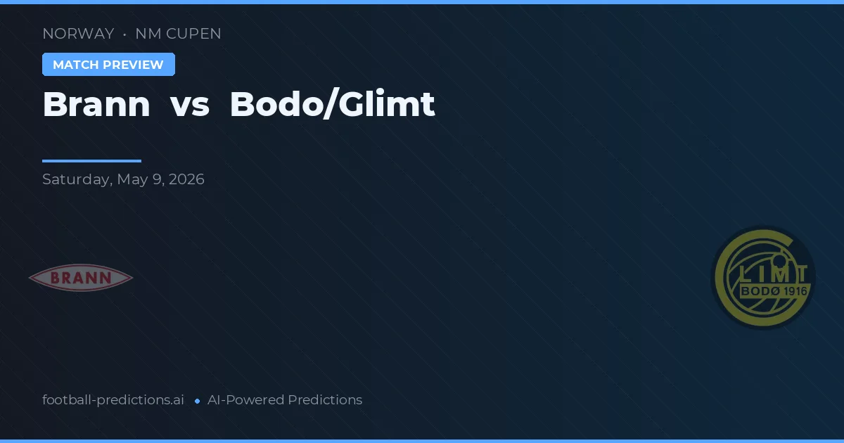 Brann vs Bodø/Glimt — prognóstico e prévia do jogo