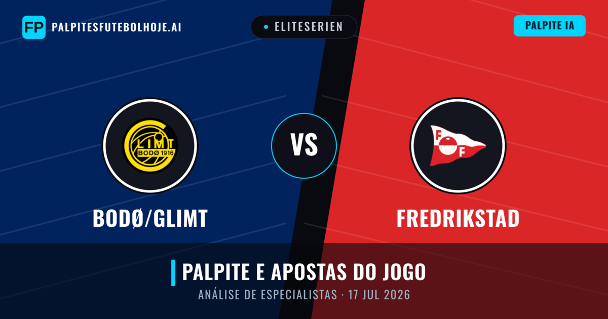 Bodø/Glimt vs Fredrikstad — prognóstico e prévia do jogo