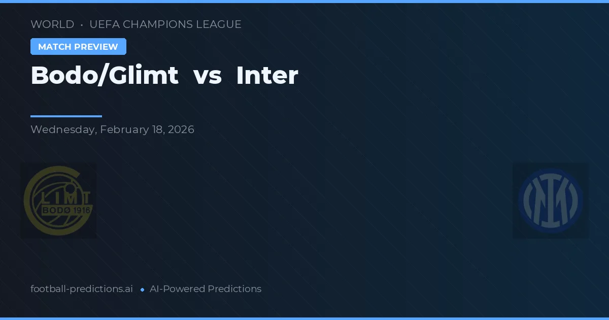 Bodø/Glimt vs Internazionale — prognóstico e prévia do jogo