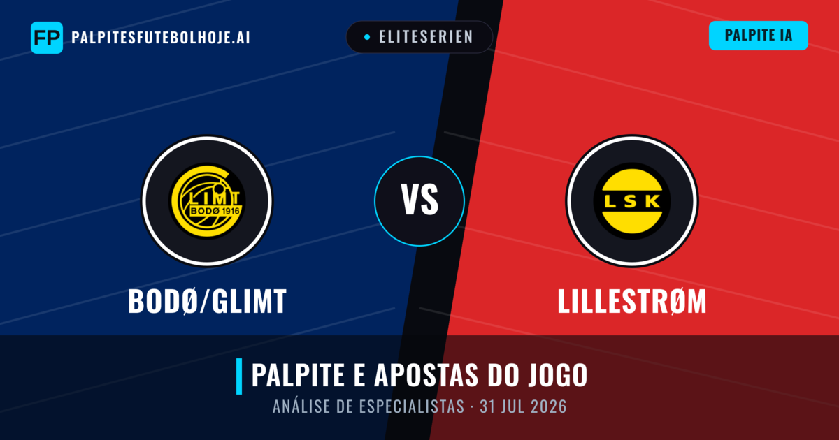 Bodø/Glimt vs Lillestrøm — prognóstico e prévia do jogo