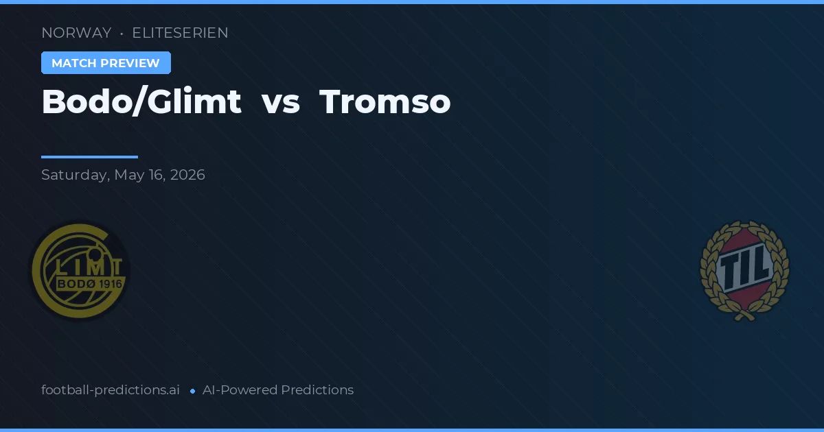 Bodø/Glimt vs Tromsø — prognóstico e prévia do jogo