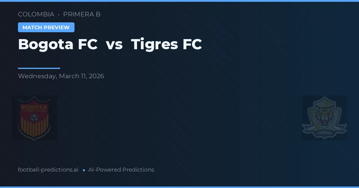Bogotá FC vs Tigres FC — prognóstico e prévia do jogo