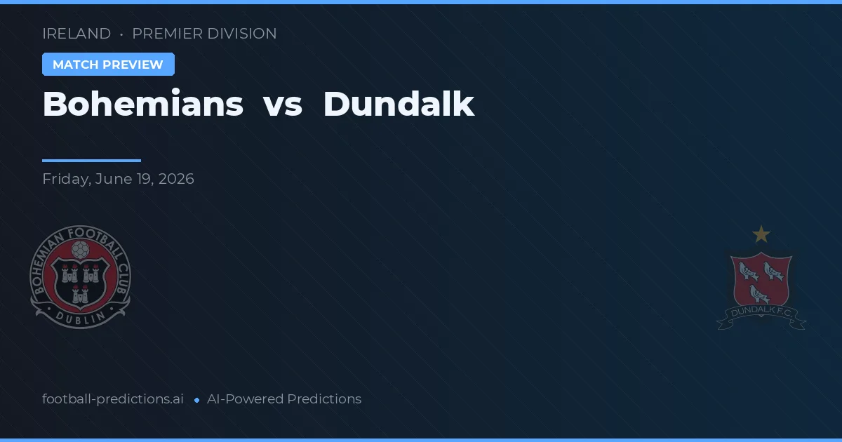 Bohemians vs Dundalk — prognóstico e prévia do jogo