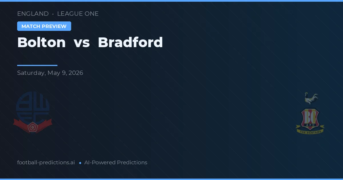 Bolton vs Bradford — prognóstico e prévia do jogo