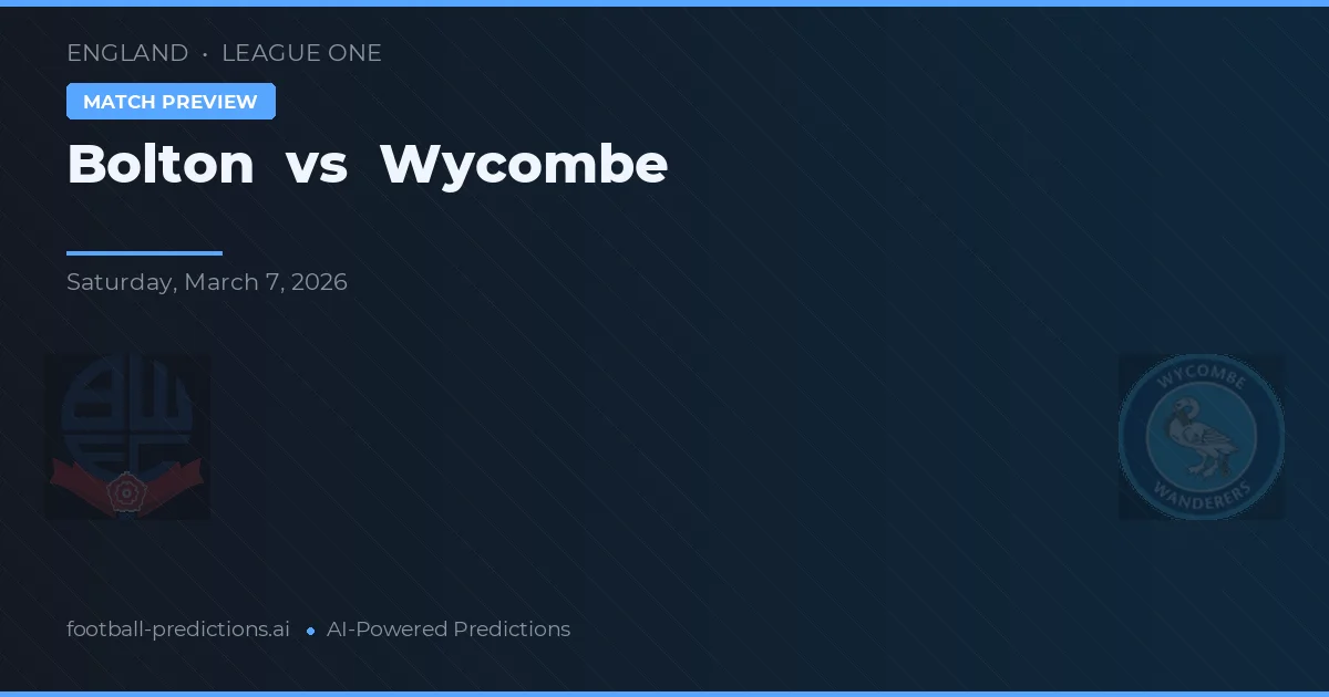 Bolton vs Wycombe — prognóstico e prévia do jogo