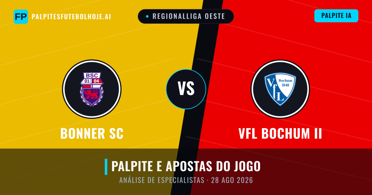 Bonner SC vs VfL Bochum II — prognóstico e prévia do jogo