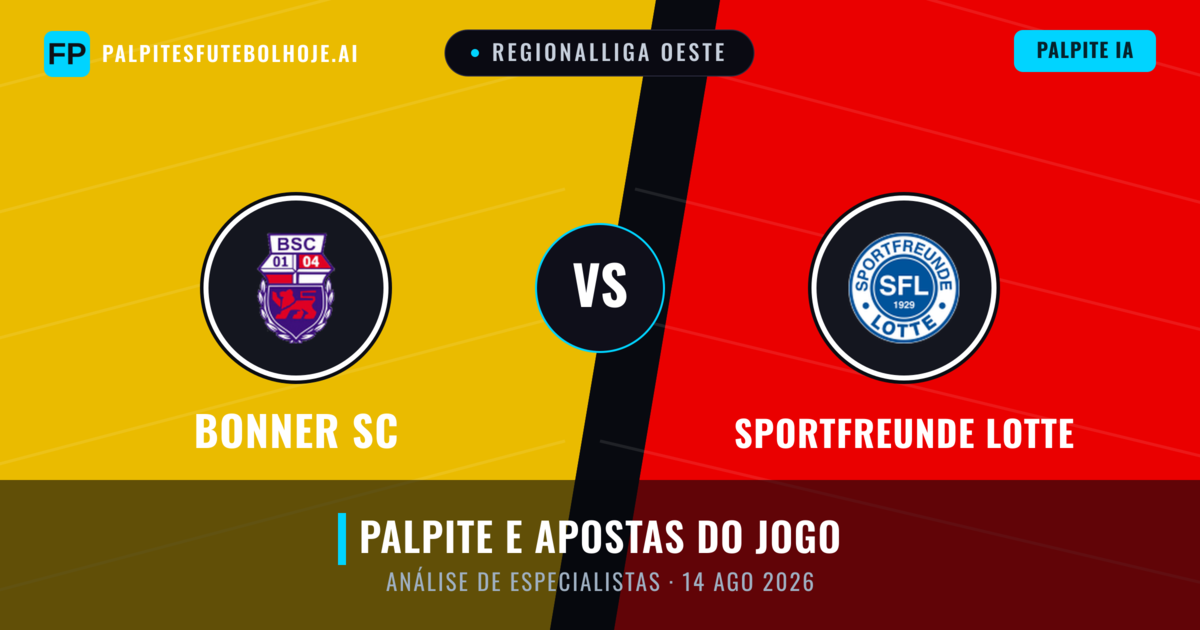 Bonner SC vs Sportfreunde Lotte — prognóstico e prévia do jogo