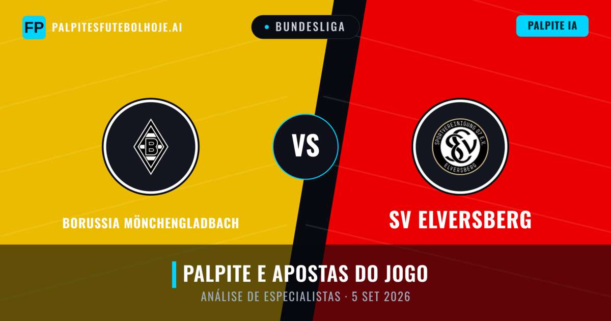 Borussia Mönchengladbach vs SV Elversberg — prognóstico e prévia do jogo