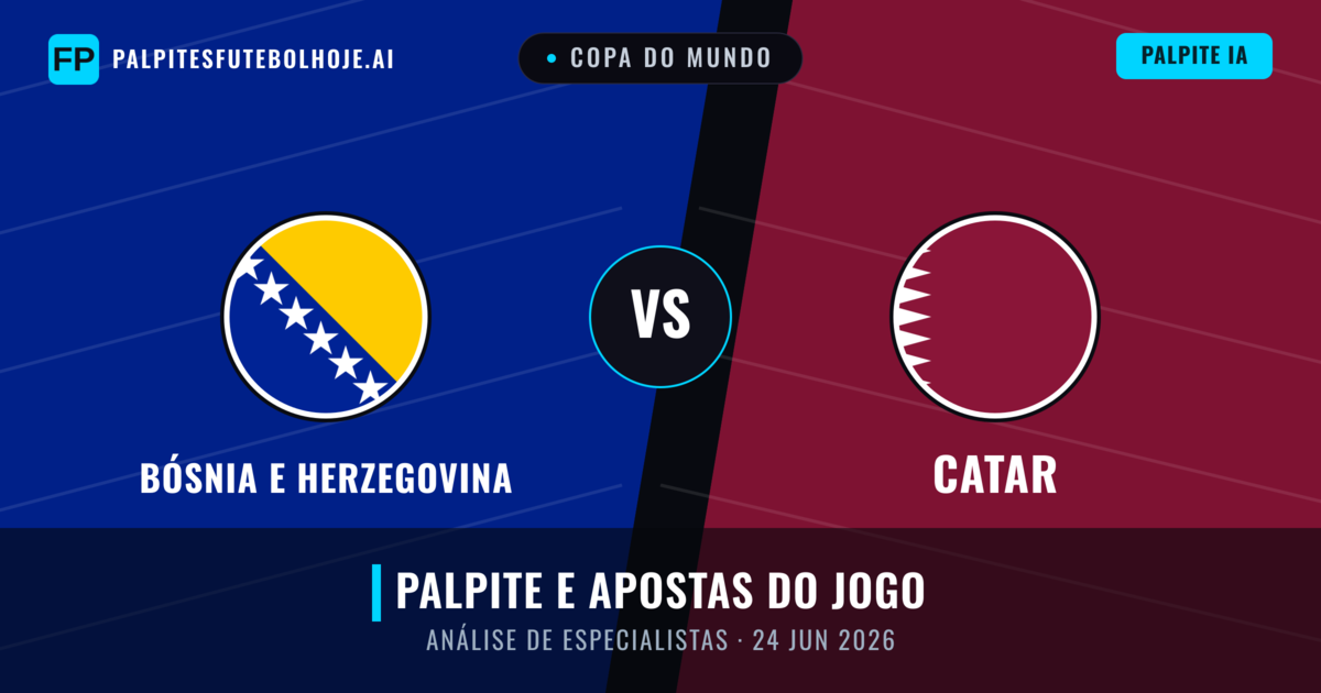 Bósnia e Herzegovina vs Catar — prognóstico e prévia do jogo