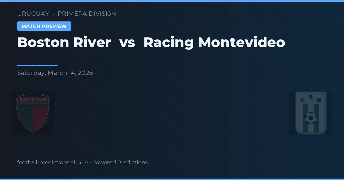 Boston River vs Racing Montevideo — prognóstico e prévia do jogo