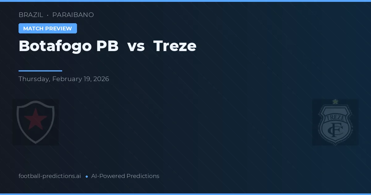 Botafogo PB vs Treze — prognóstico e prévia do jogo