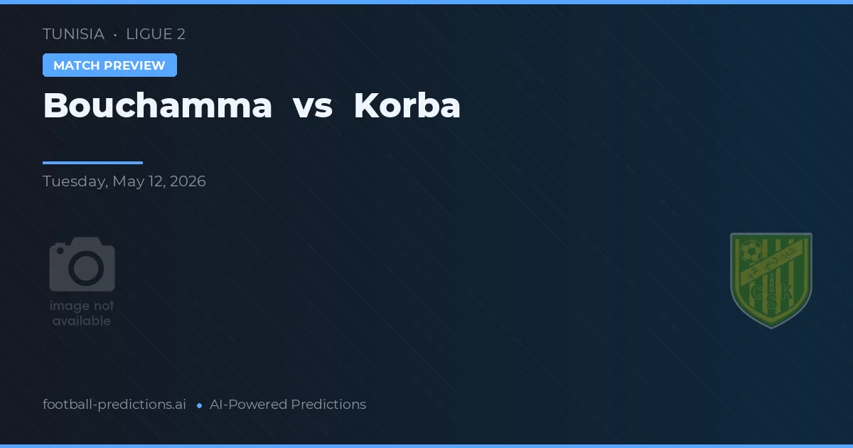 Bouchamma vs Korba — prognóstico e prévia do jogo