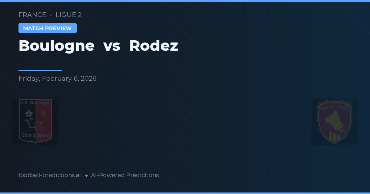 Boulogne vs Rodez — prognóstico e prévia do jogo