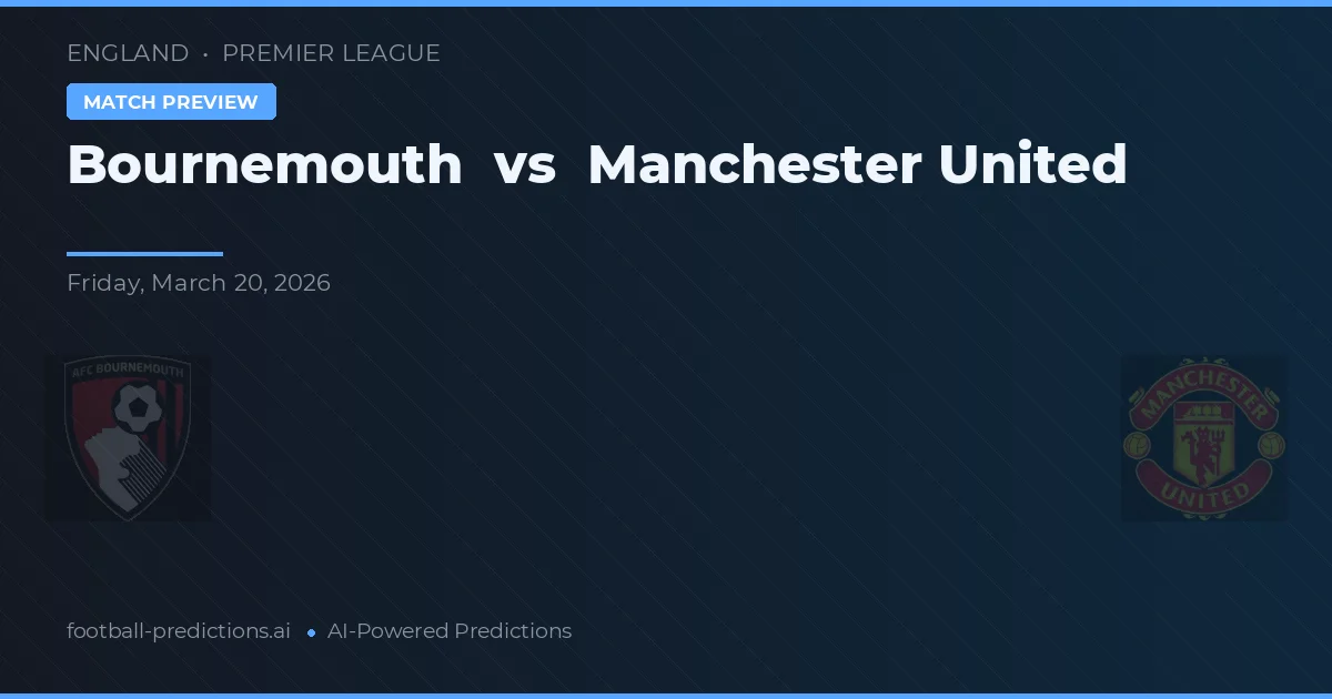 Bournemouth vs Manchester United — prognóstico e prévia do jogo