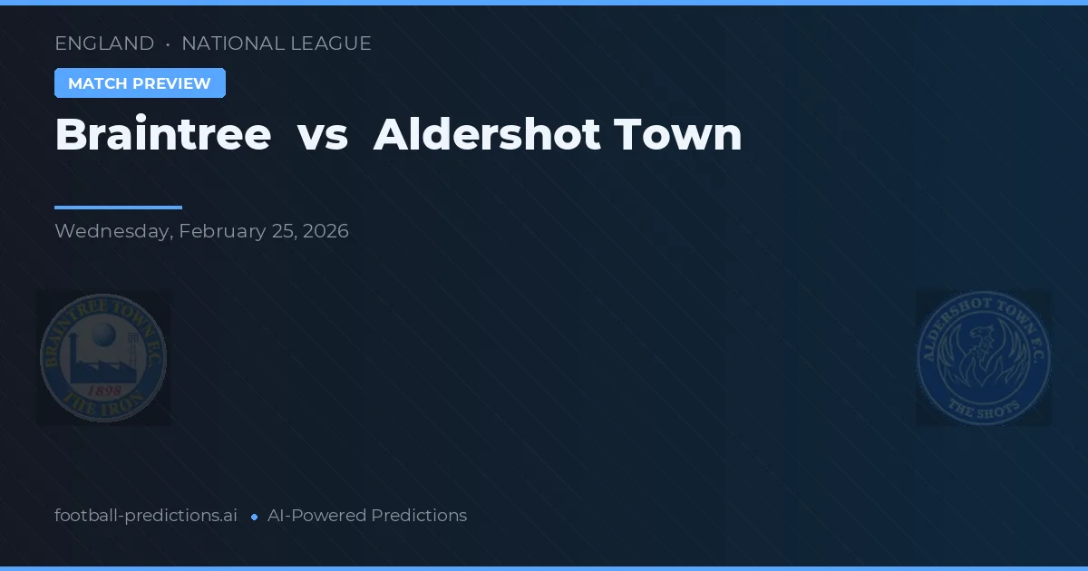 Braintree vs Aldershot Town — prognóstico e prévia do jogo