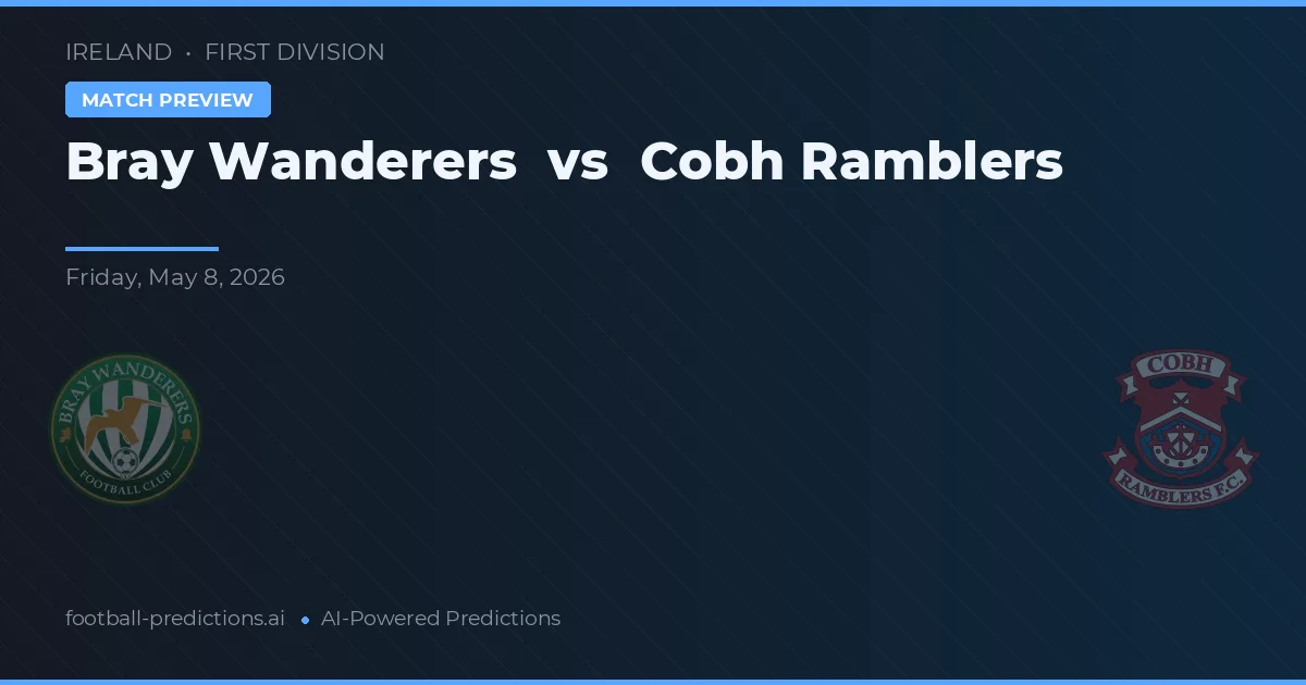 Bray Wanderers vs Cobh Ramblers — prognóstico e prévia do jogo